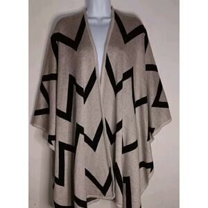 Women's Blanket Shawl Chevron Pattern 100% Acrylic One Size